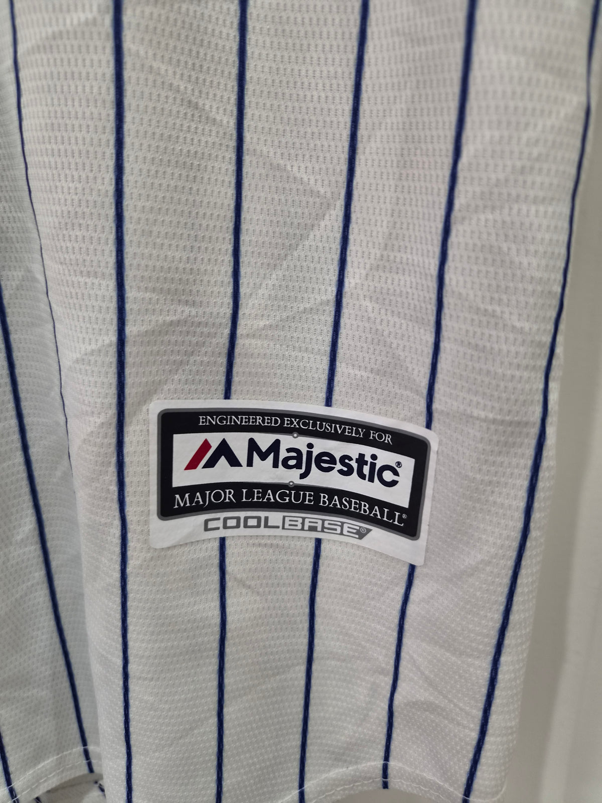 Youth Majestic New York Mets MLB Baseball Jersey, #21 Frazier, White. Size YM