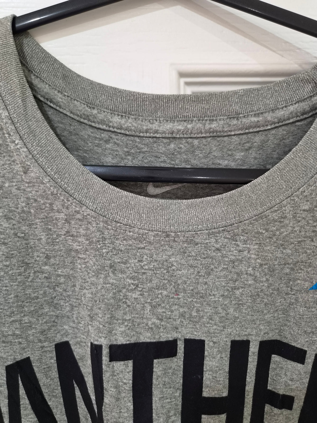 Nike Dri-Fit Carolina Panthers NFL Short Sleeve T Shirt, Grey, Size Large
