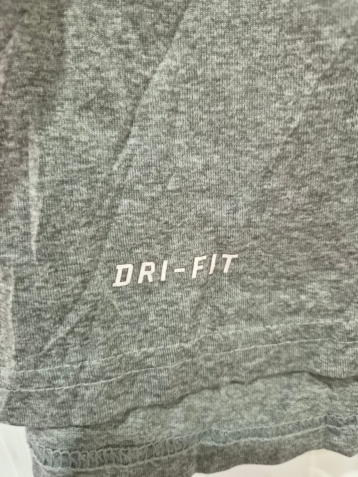 Nike Dri-Fit Carolina Panthers NFL Short Sleeve T Shirt, Grey, Size Large