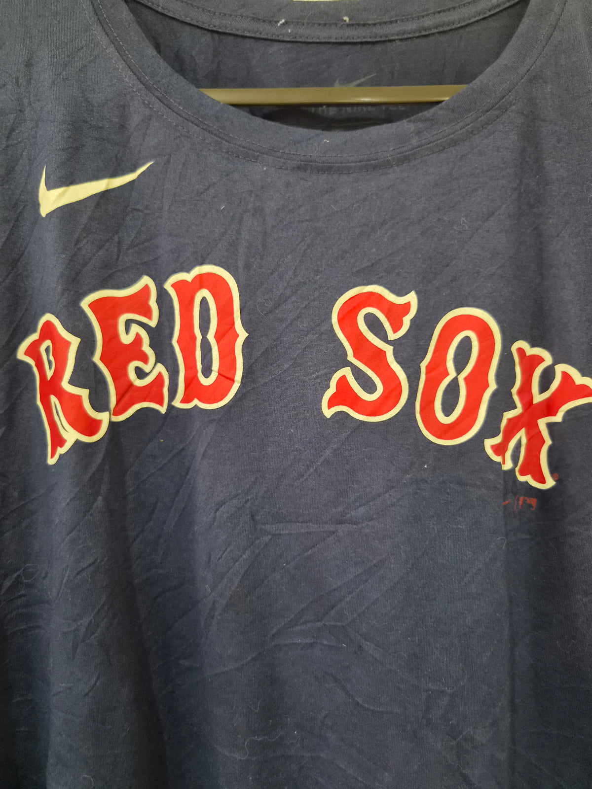 Nike Boston Red Sox MLB Short Sleeve T Shirt, Navy, Size XXL