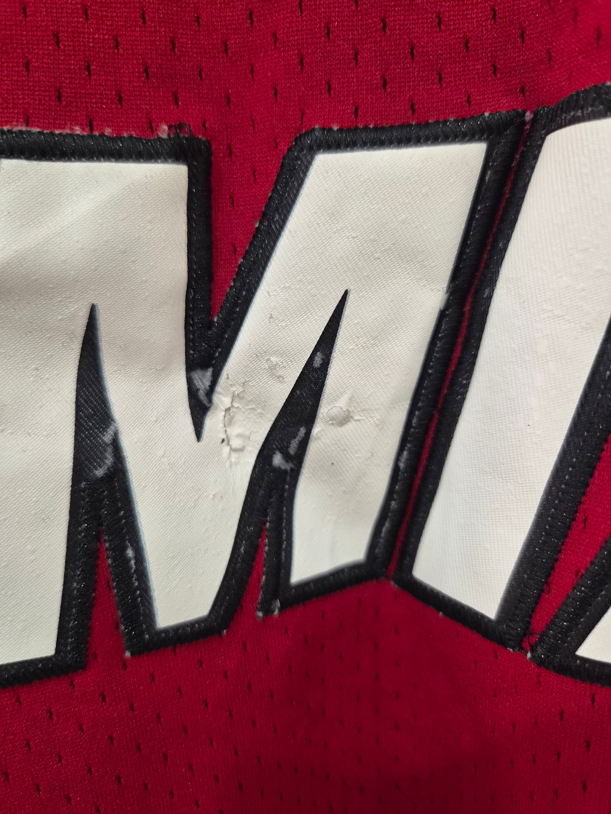 NBA Branded Miami Heat Jersey, #3 Wade, Red, Size XL +2 Length