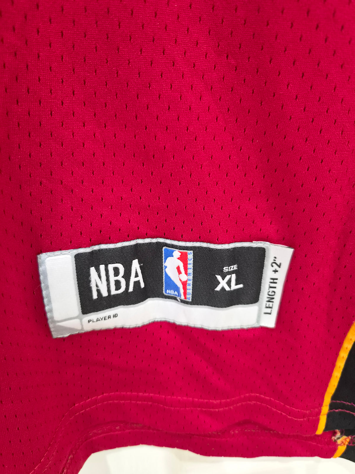 NBA Branded Miami Heat Jersey, #3 Wade, Red, Size XL +2 Length