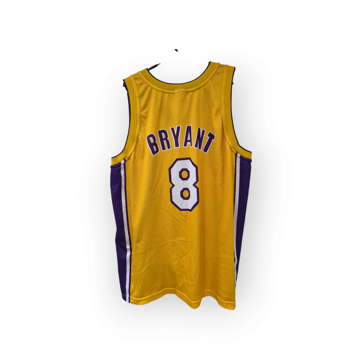 Champion Los Angeles Lakers NBA Basketball Jersey, #8 Bryant, Yellow, Size XL