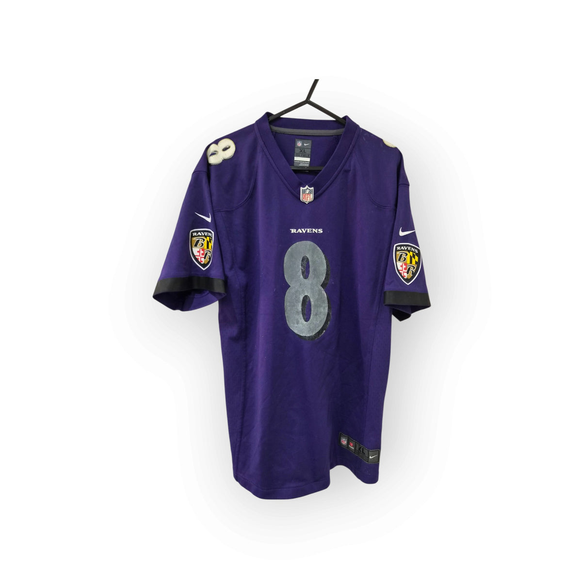 Youth Nike Baltimore Ravens NFL Jersey, #8 Jackson, Purple, Size YXL