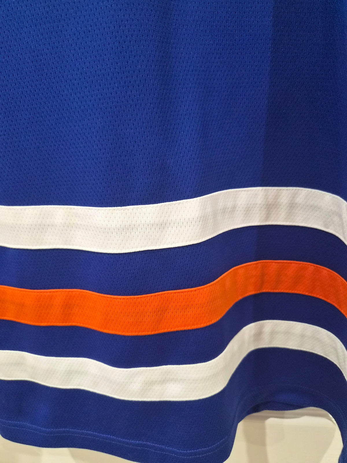 Fanatics Edmonton Oilers NHL Hockey Jersey, #99 Gretzky, Blue, Size XL