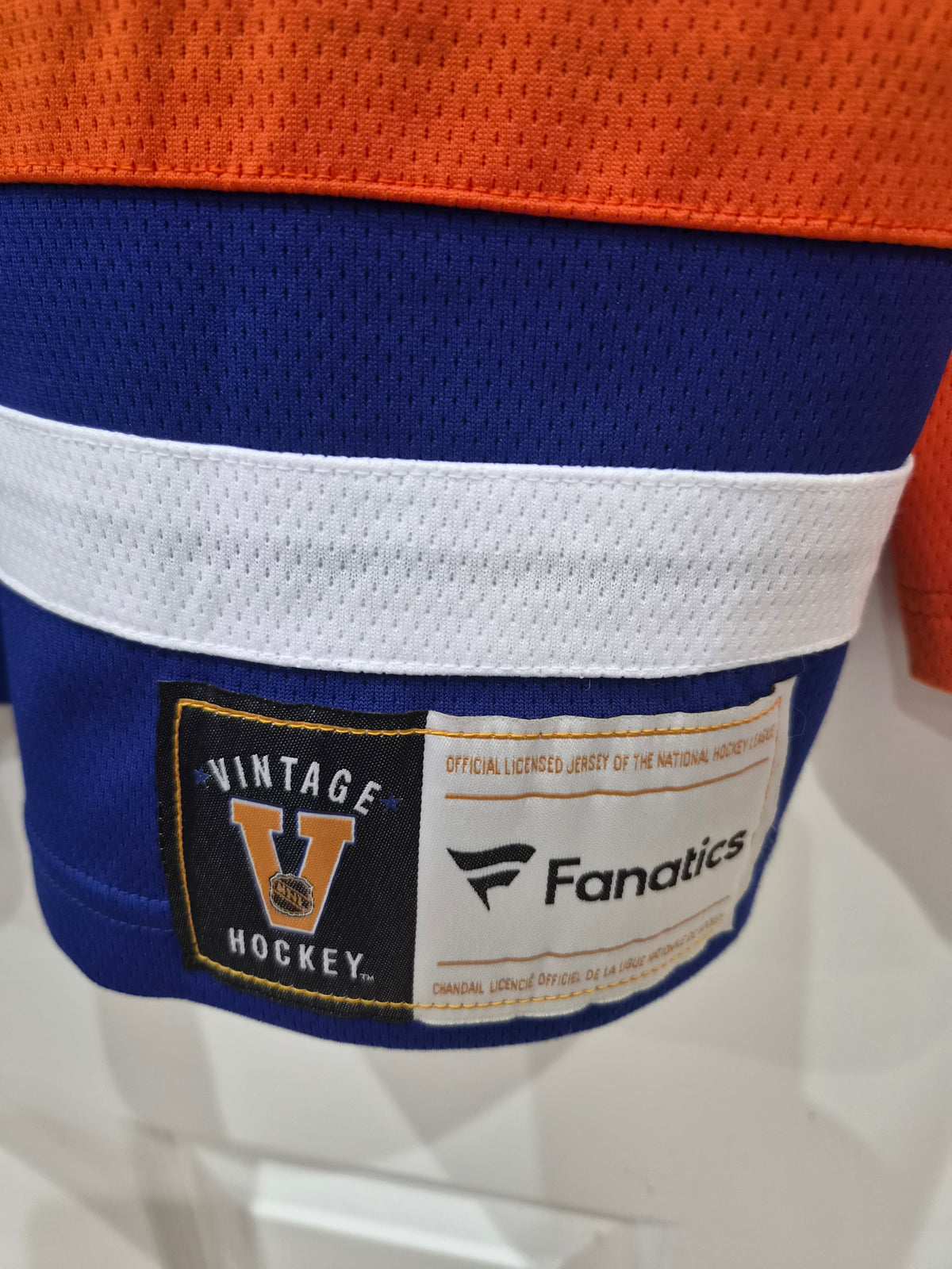 Fanatics Edmonton Oilers NHL Hockey Jersey, #99 Gretzky, Blue, Size XL