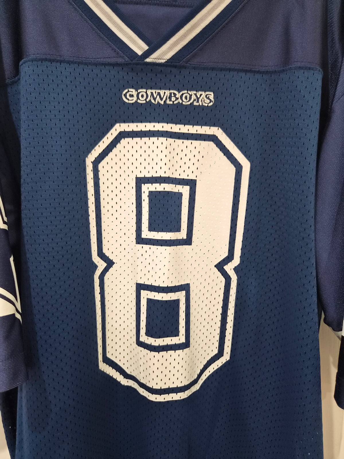 Nike Dallas Cowboys NFL Jersey, #8 Aikman, Navy, Size Medium
