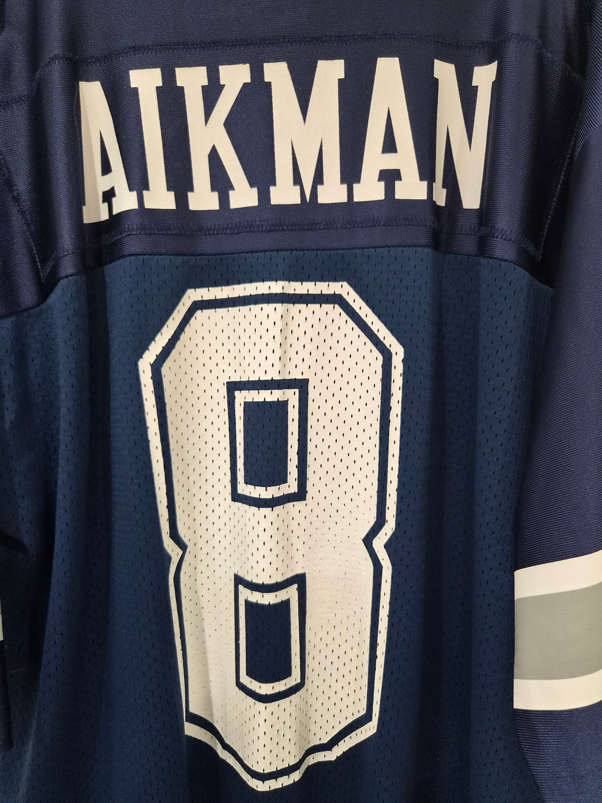 Nike Dallas Cowboys NFL Jersey, #8 Aikman, Navy, Size Medium