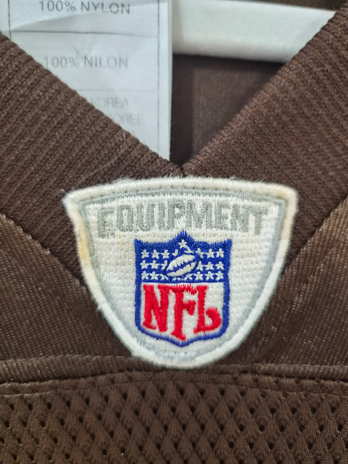 Reebok Cleveland Browns NFL Jersey, #31 Green, Brown, Size XXL