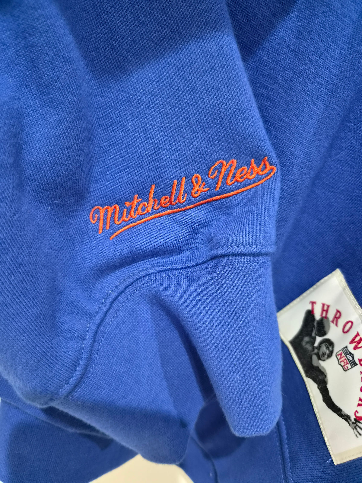 Mitchell & Ness Denver Broncos NFL Superbowl Swestshirt, Blue/Orange, Size Large