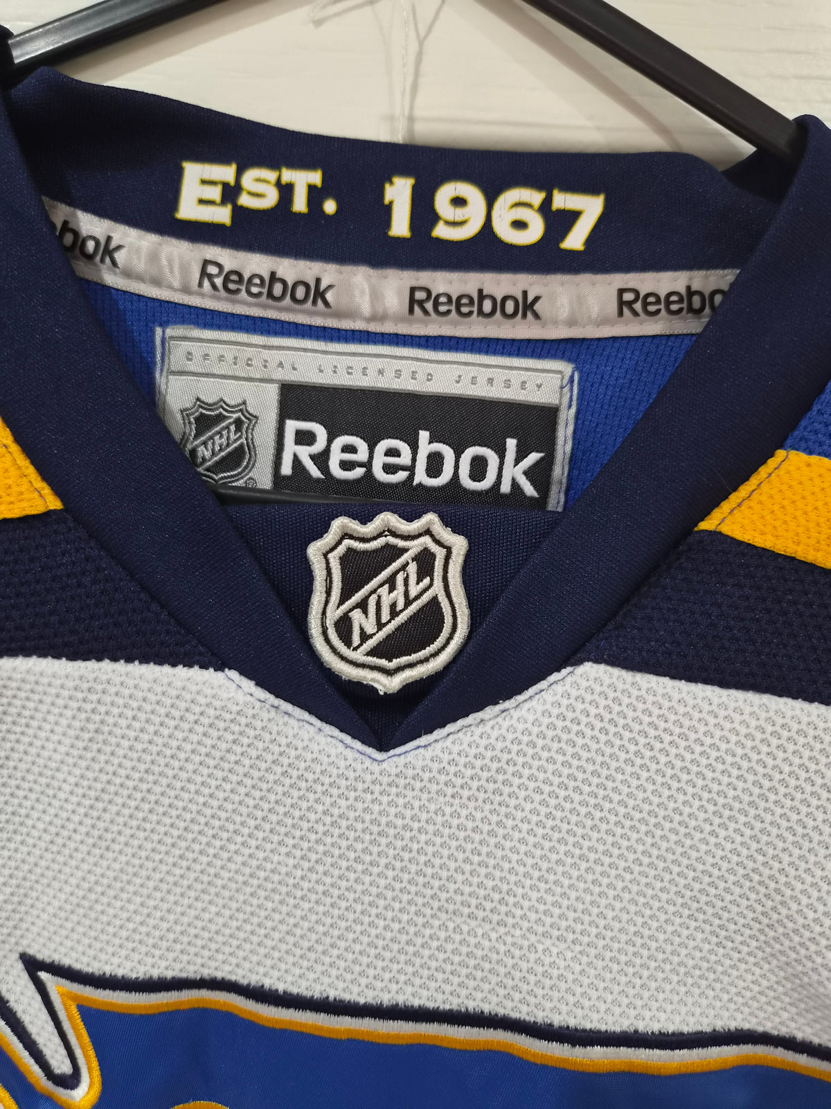 Youth Reebok St Louis Blues NHL Hockey Jersey, White, Size YS/M