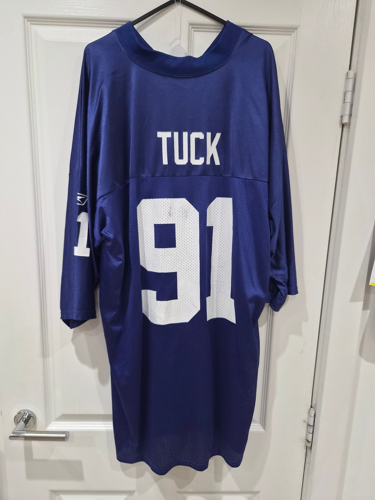 Reebok New York Giants NFL Jersey, #91 Tuck, Blue, Size XXL