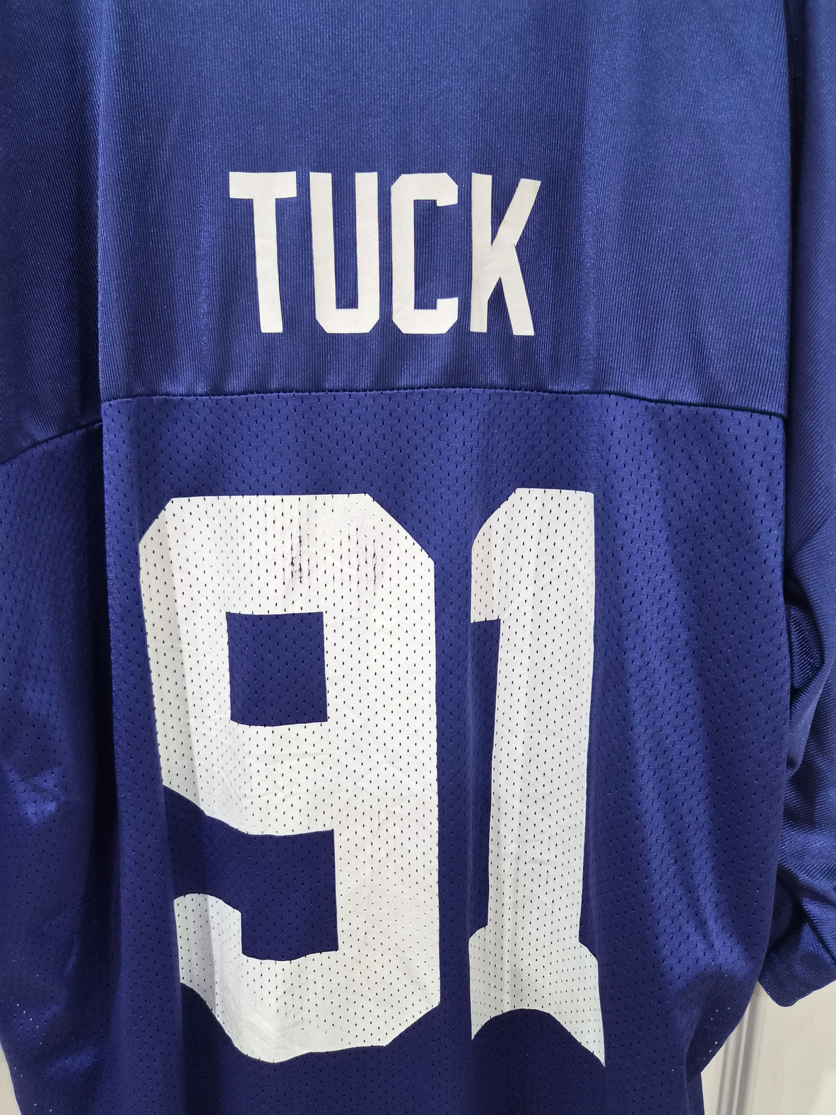 Reebok New York Giants NFL Jersey, #91 Tuck, Blue, Size XXL