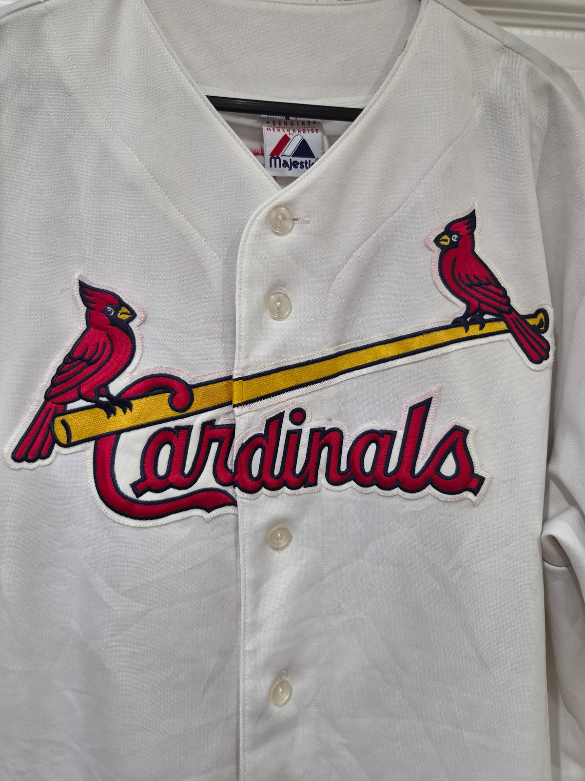 Majestic St Louis Cardinals MLB Baseball Jersey, #5 Pujols, Size XL