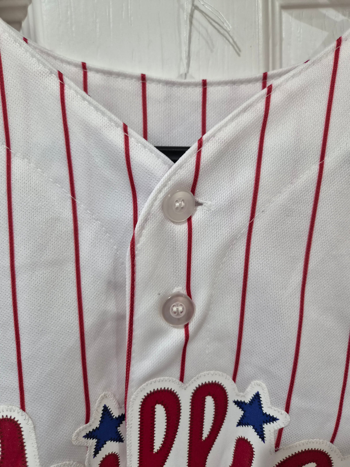 Youth Majestic Philadelphia Phillies MLB Baseball Jersey, #35 Hamels, White, YXL