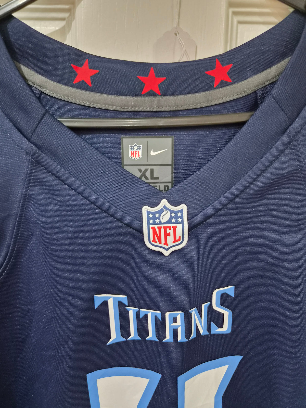 Nike Tennessee Titans NFL Jersey, #11 Brown, Navy, Size XL