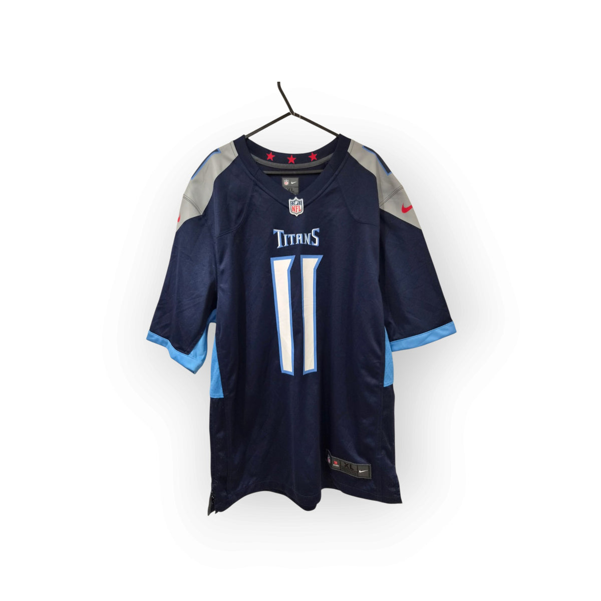 Nike Tennessee Titans NFL Jersey, #11 Brown, Navy, Size XL