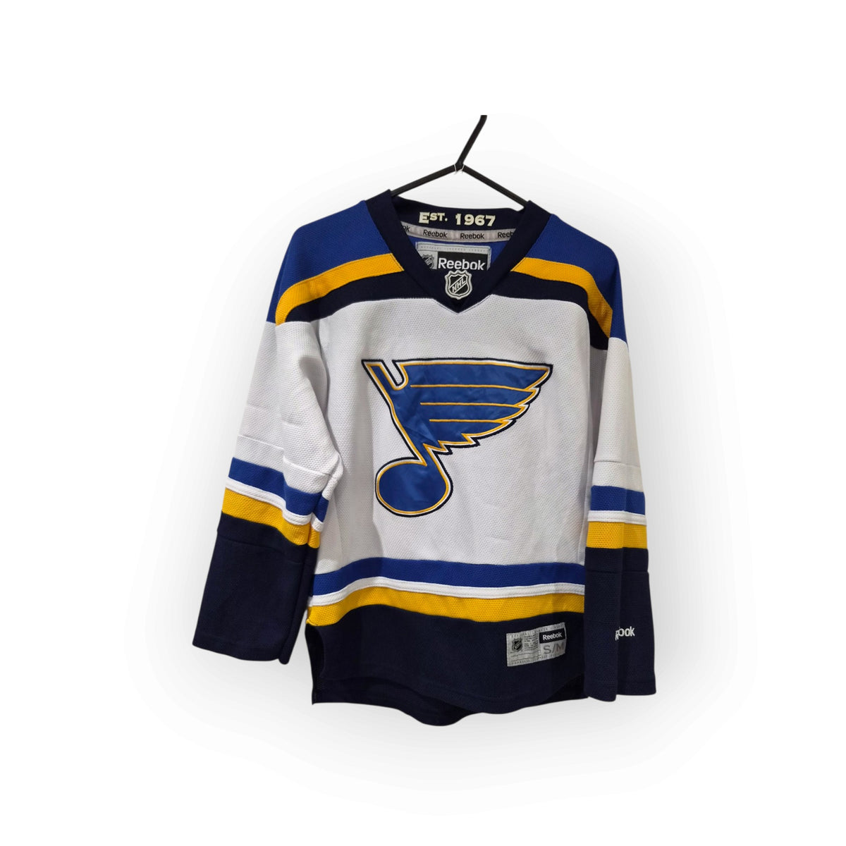Youth Reebok St Louis Blues NHL Hockey Jersey, White, Size YS/M