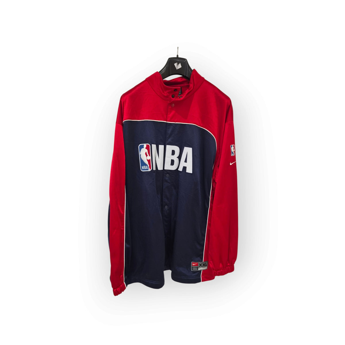 Nike NBA Snap Sideline/Warm Up Track Jacket, Navy/Red, Size XXL