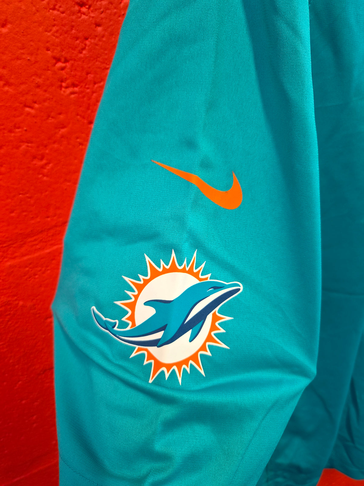 Nike Miami Dolphins NFL Jersey, #1 Baz (Custom), Aqua, Size Medium