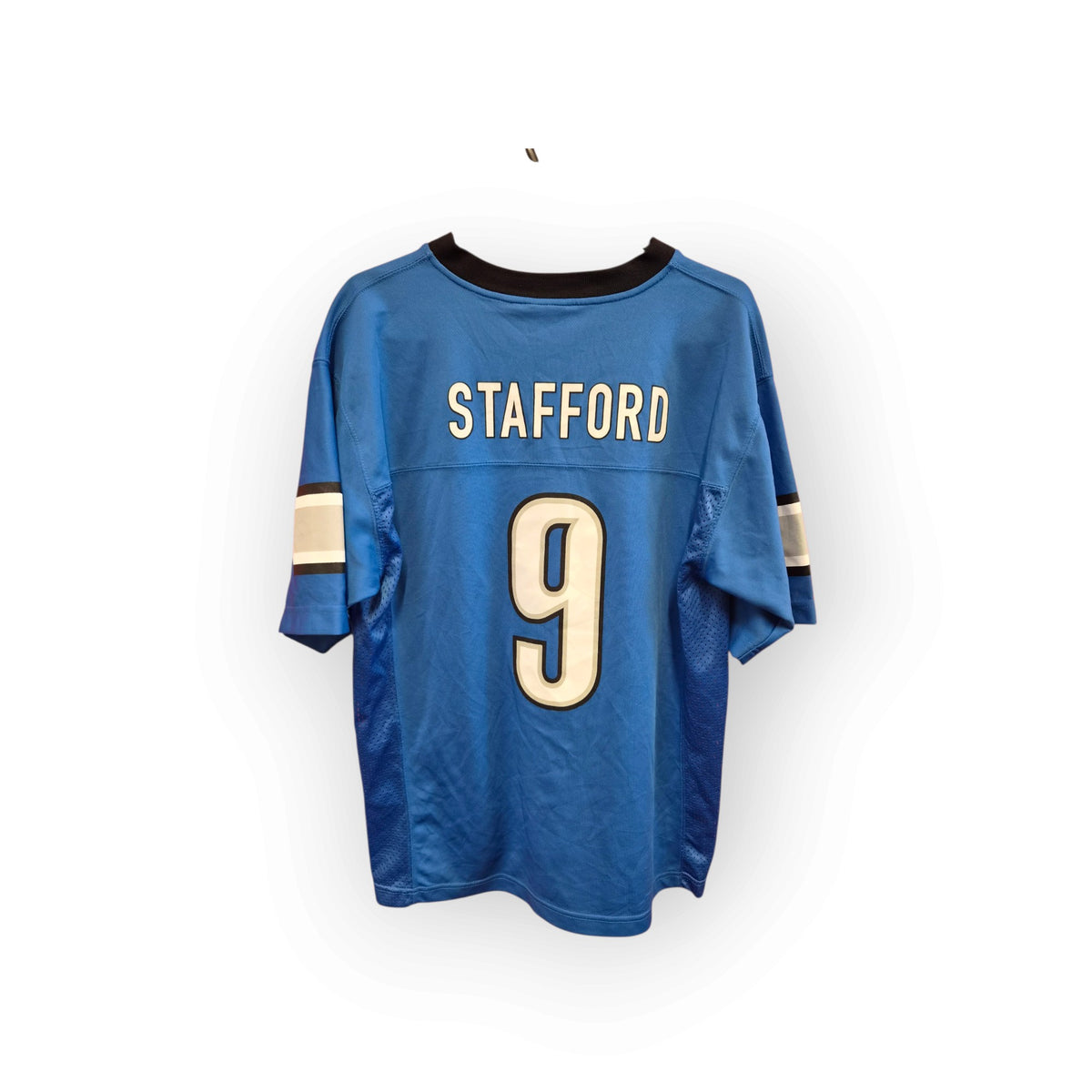 Youth NFL Team Apparel Detroit Lions Jersey, #9 Stafford, Blue, Size YL