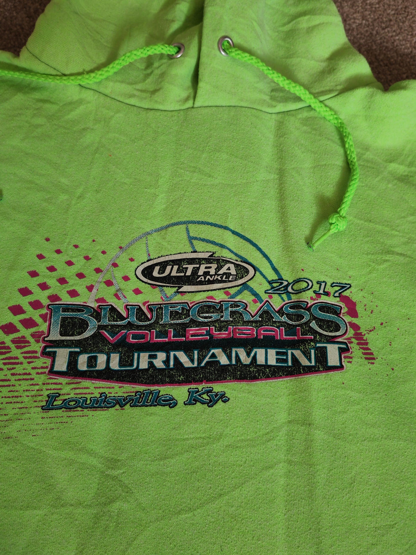 C-Port & Co Bluegrass Volleyball Tournament Hoodie, Green, Size Large