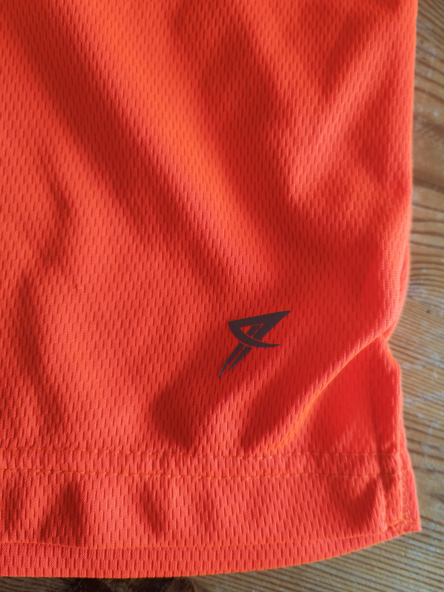 Workout Sports/Gym Training Shorts, Bright Orange, Size Small