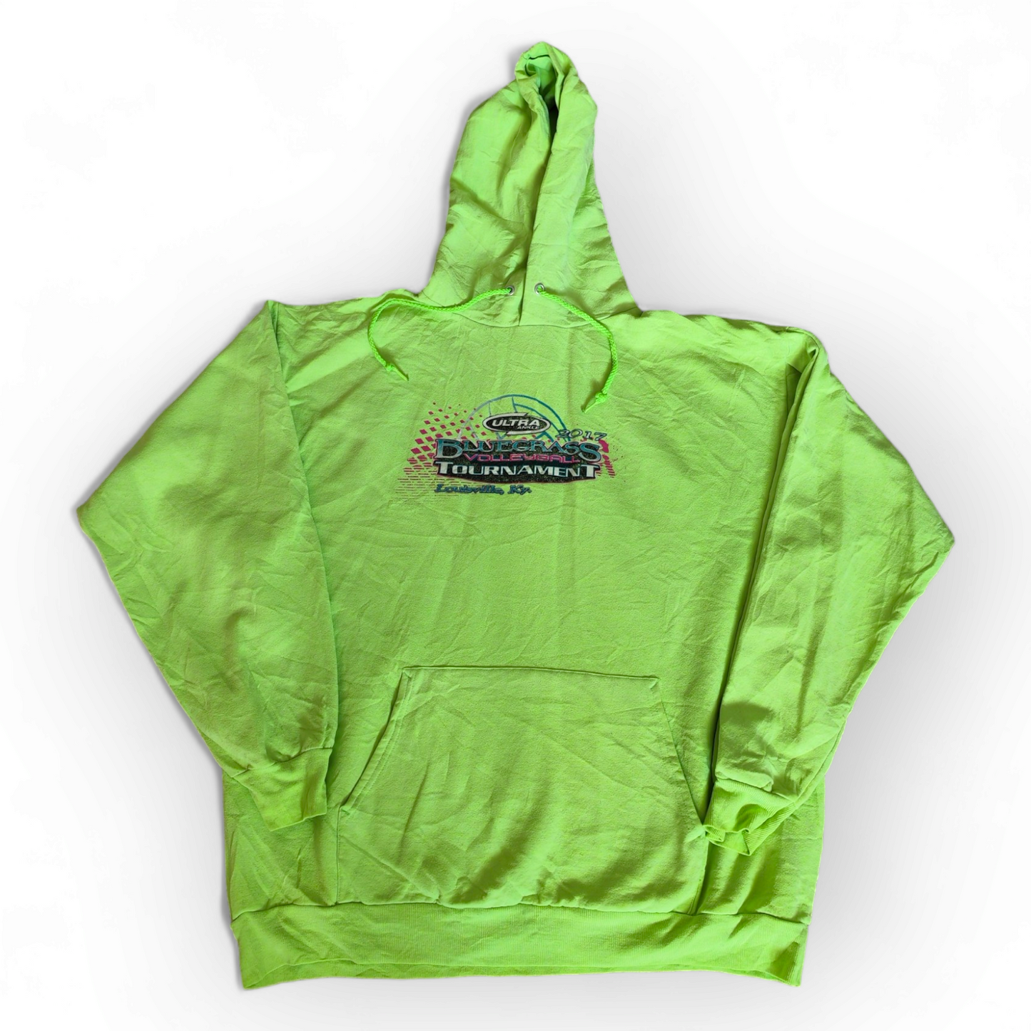 C-Port & Co Bluegrass Volleyball Tournament Hoodie, Green, Size Large