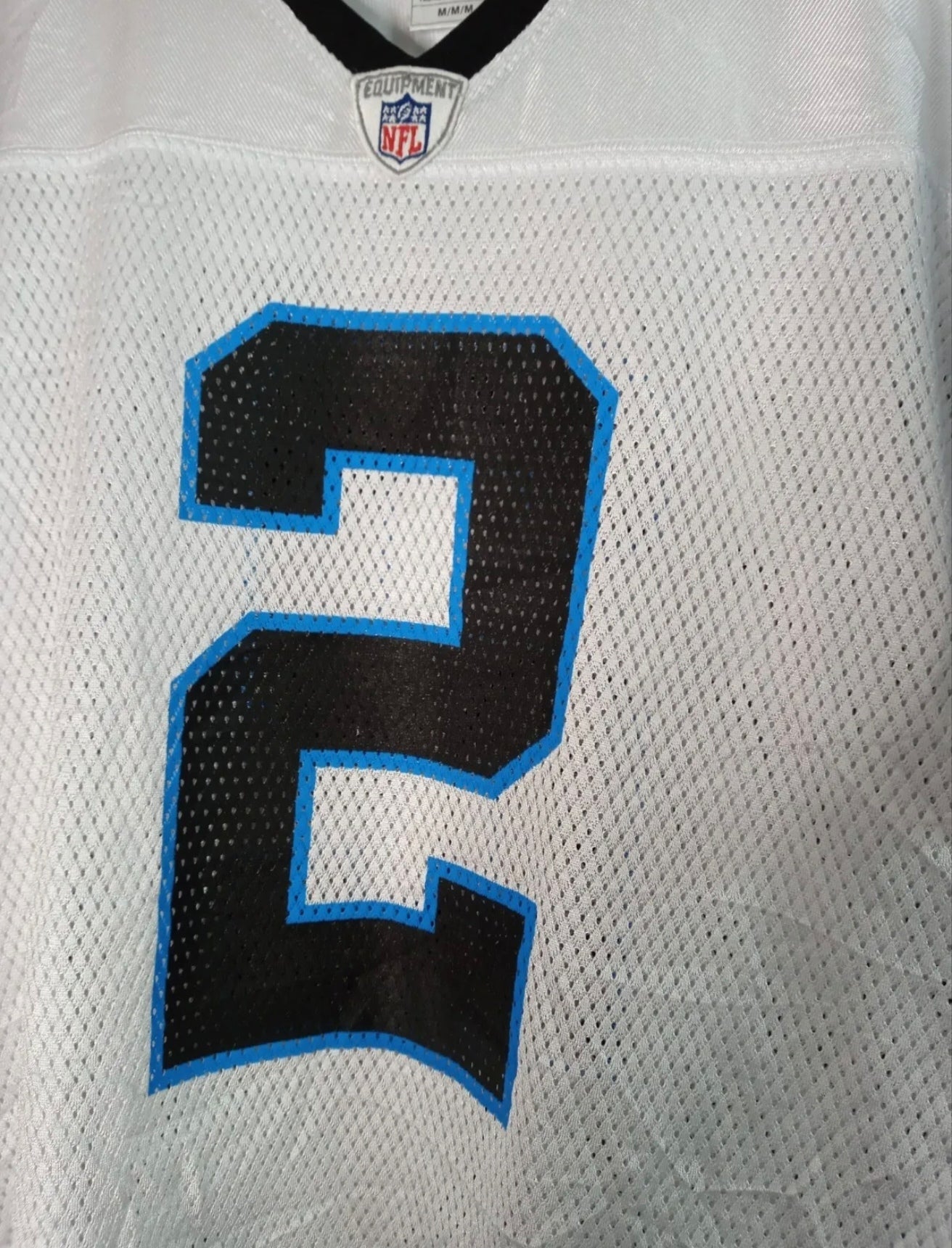 Women's Reebok Carolina Panthers NFL jersey, #2 Clausen, white, size Medium