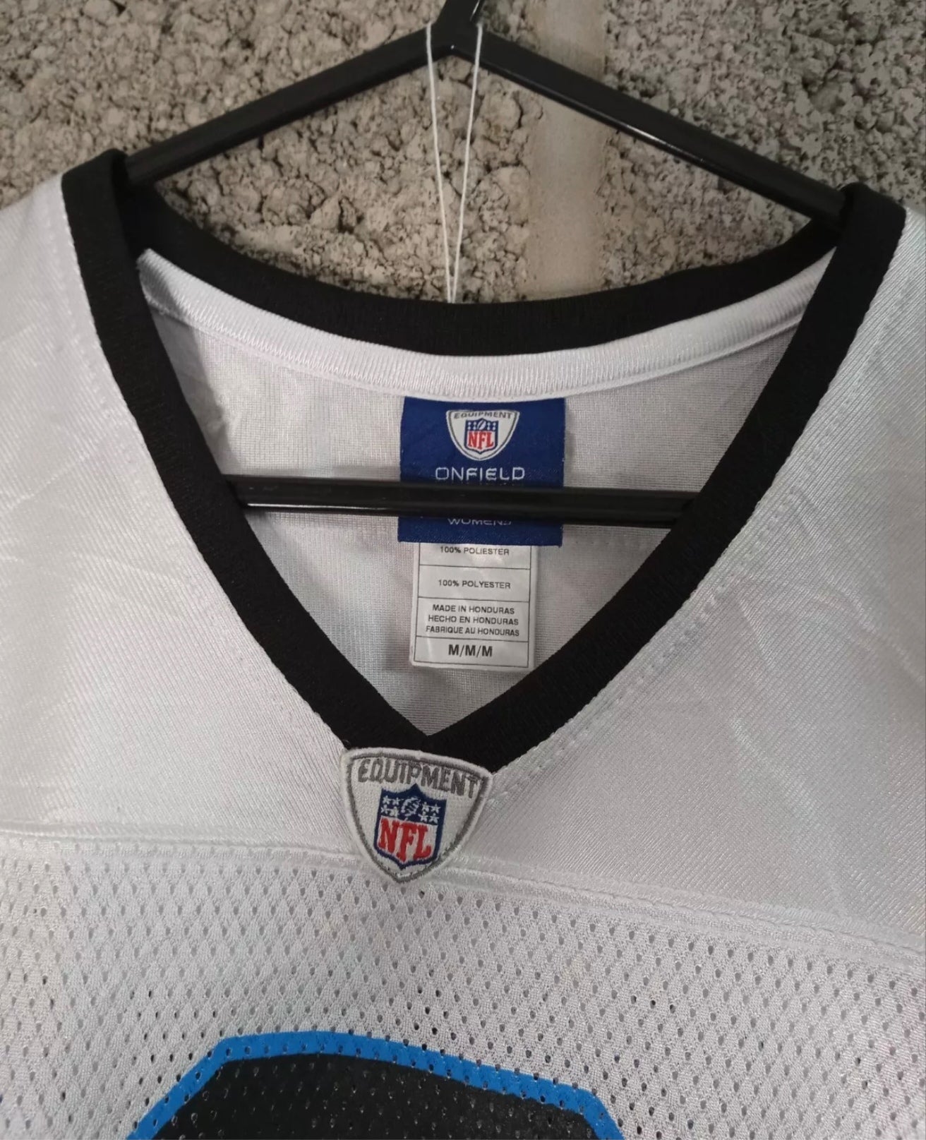 Women's Reebok Carolina Panthers NFL jersey, #2 Clausen, white, size Medium
