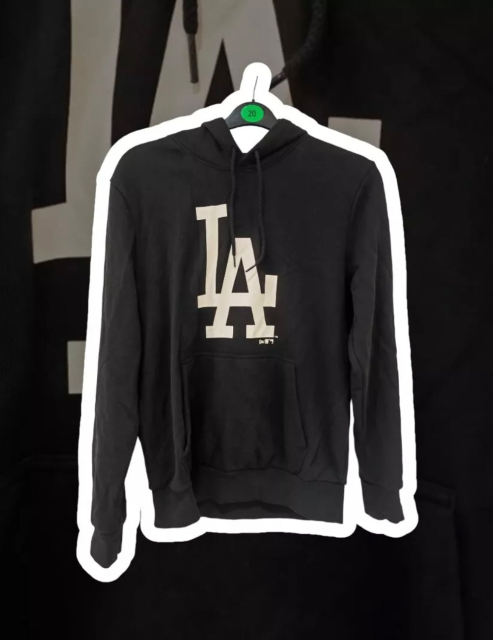 New Era Los Angeles Dodgers MLB Hoodie, Black, Size Medium
