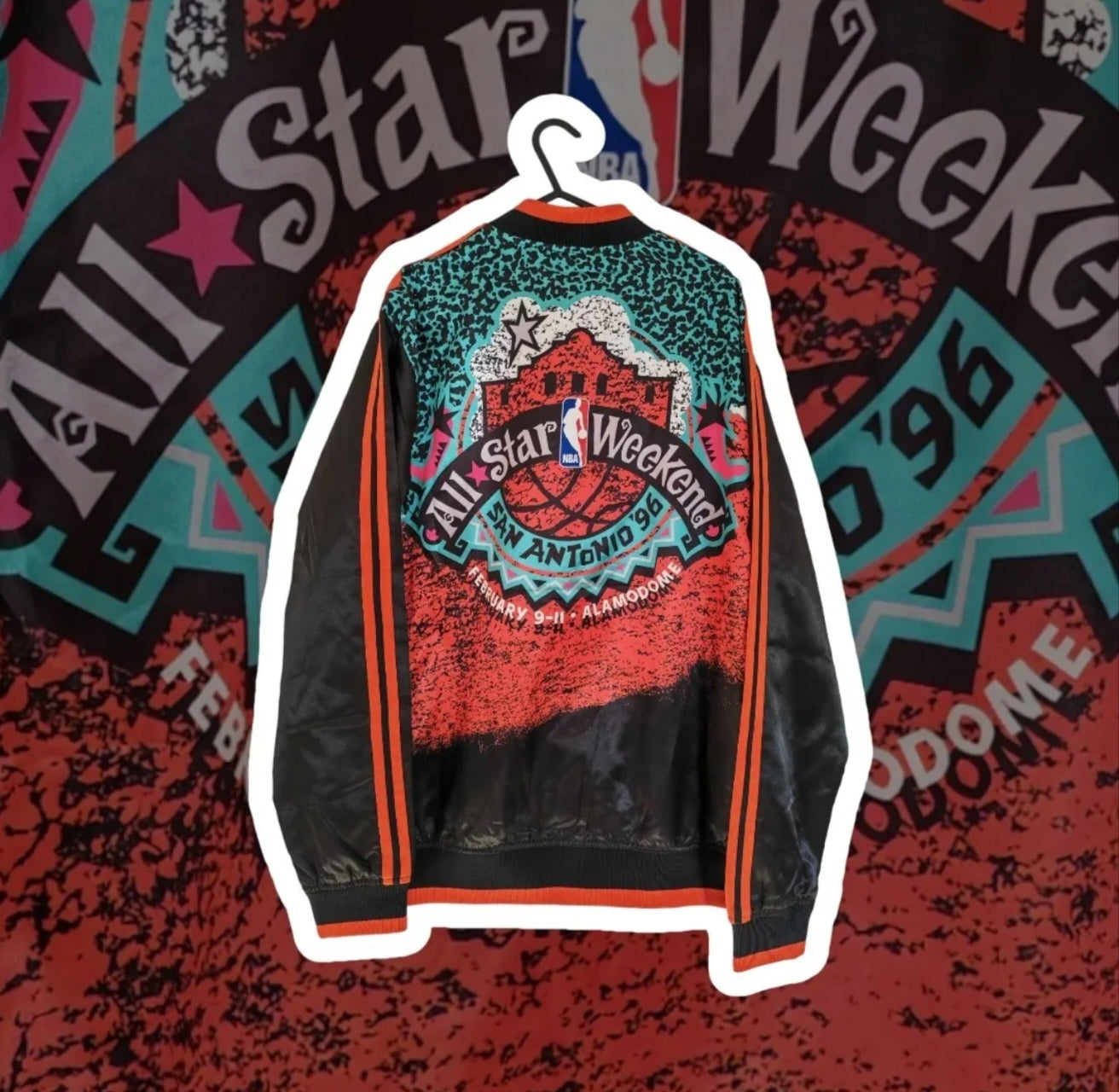 Mitchell & Ness San Antonio 1996 NBA All Star Game Jacket, Black, Size Large