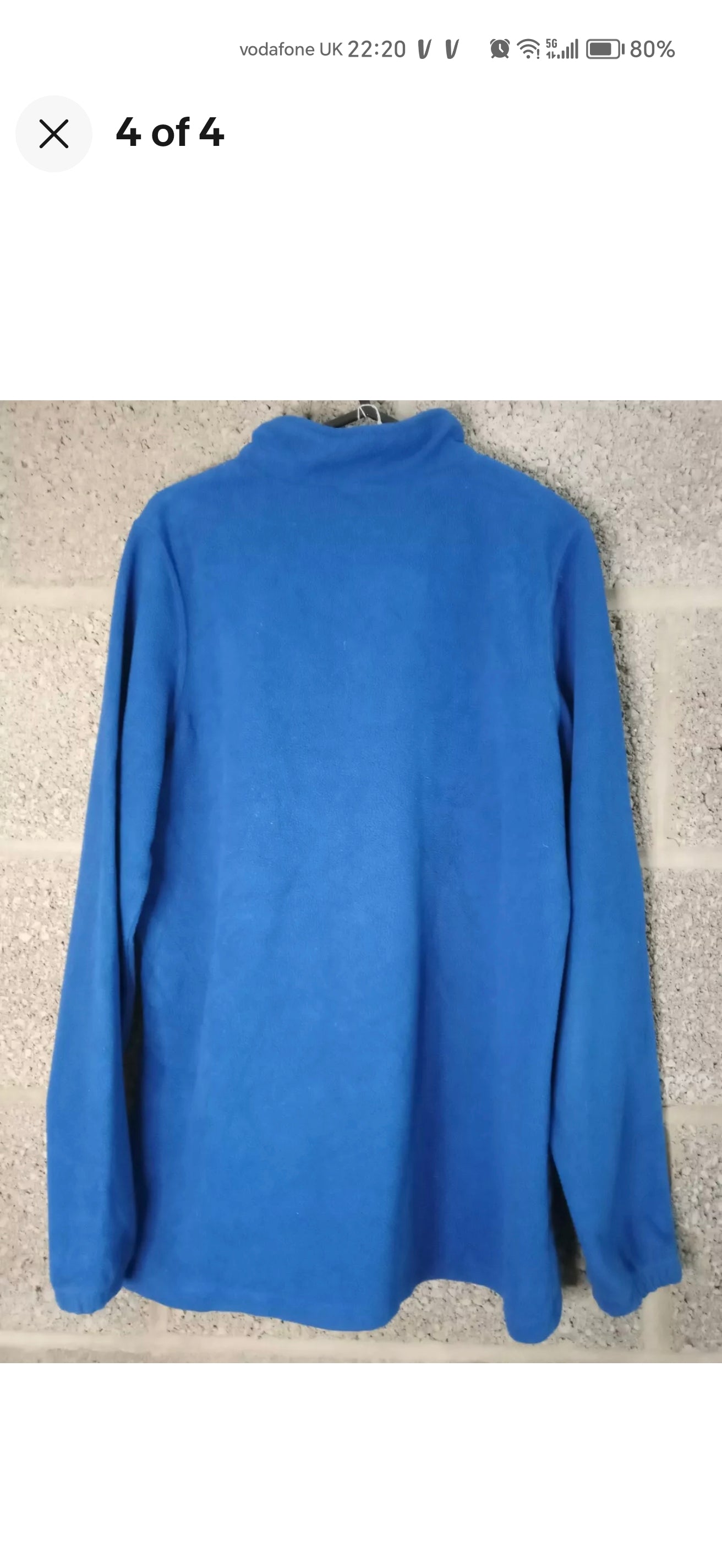 Men's NFL Team Apparel Indianapolis Colts 1/4 zip fleece jumper, Blue, size S/M