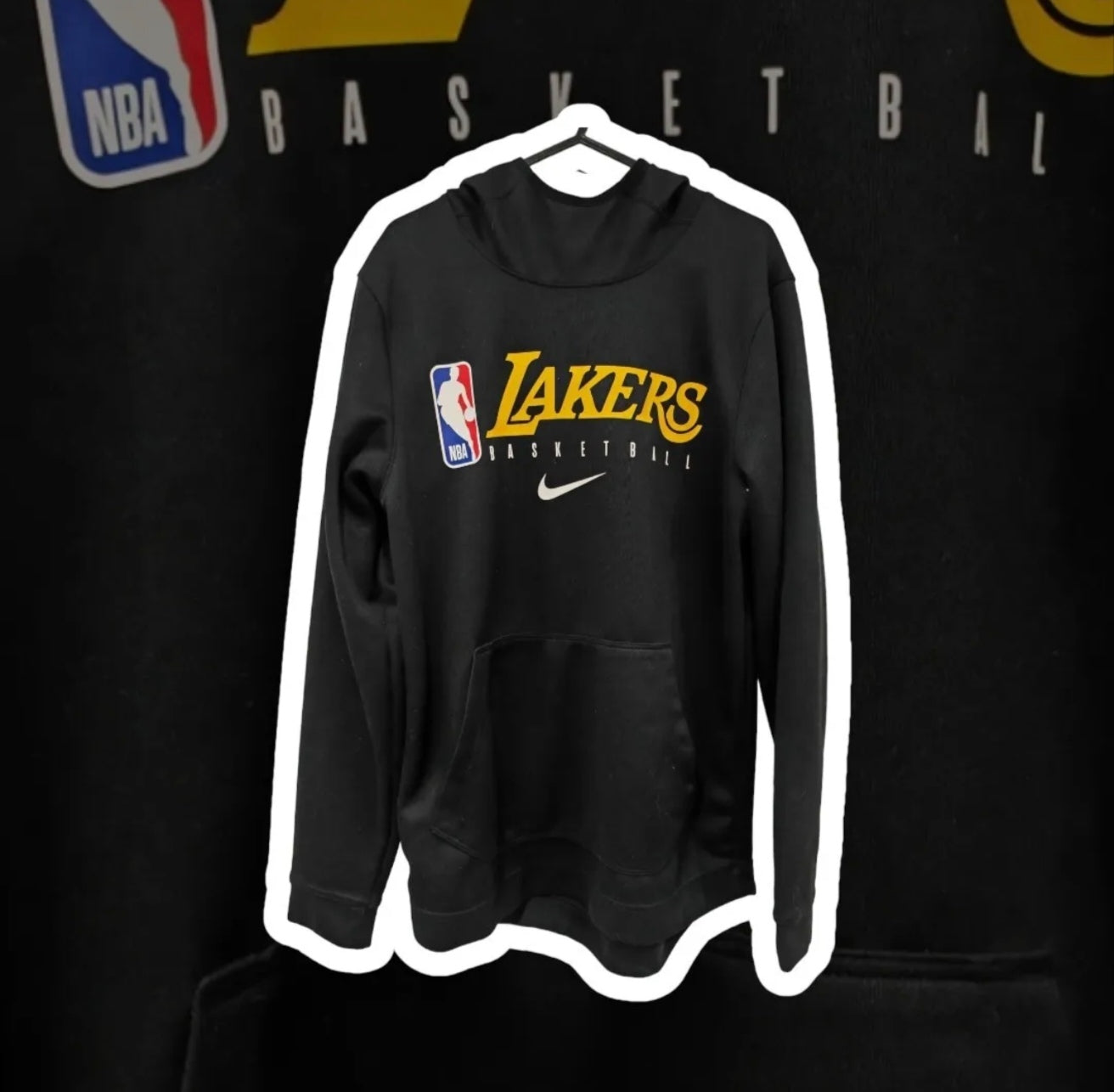 Nike Los Angeles Lakers NBA Basketball Hoodie, Black, Size Small