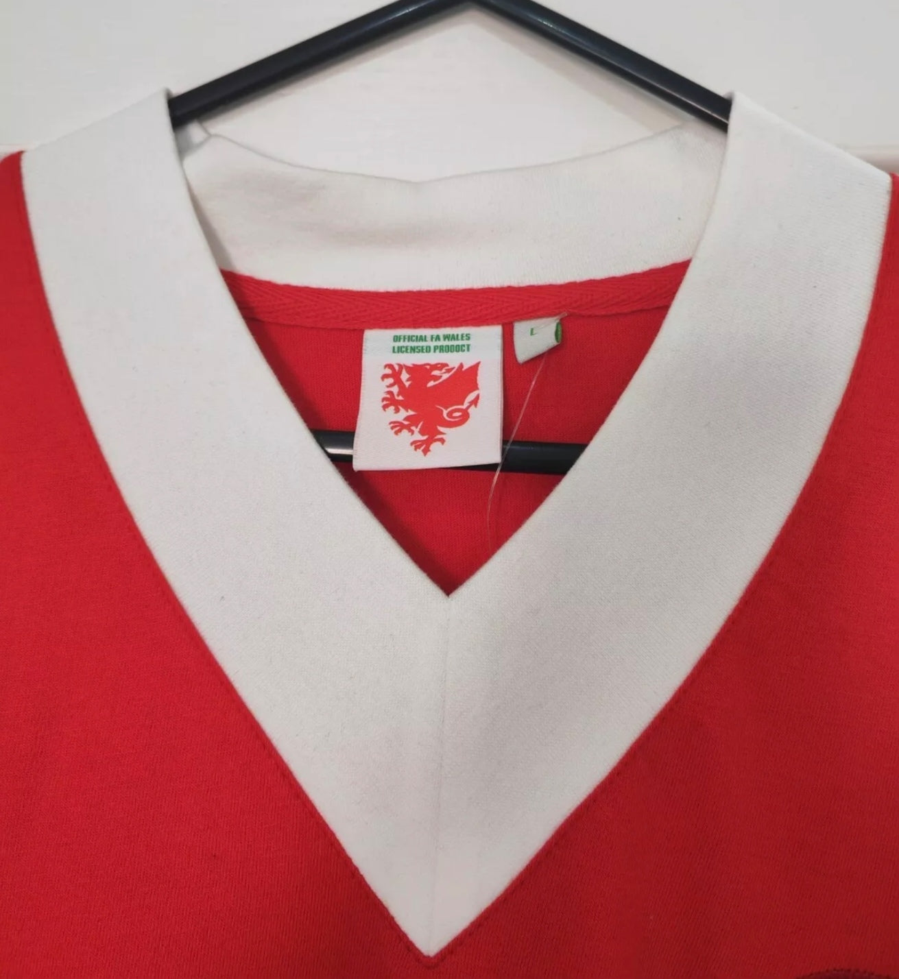 Wales FA 1956-57 Wales V Scotland Remake Shirt, #9, Red, Size Large