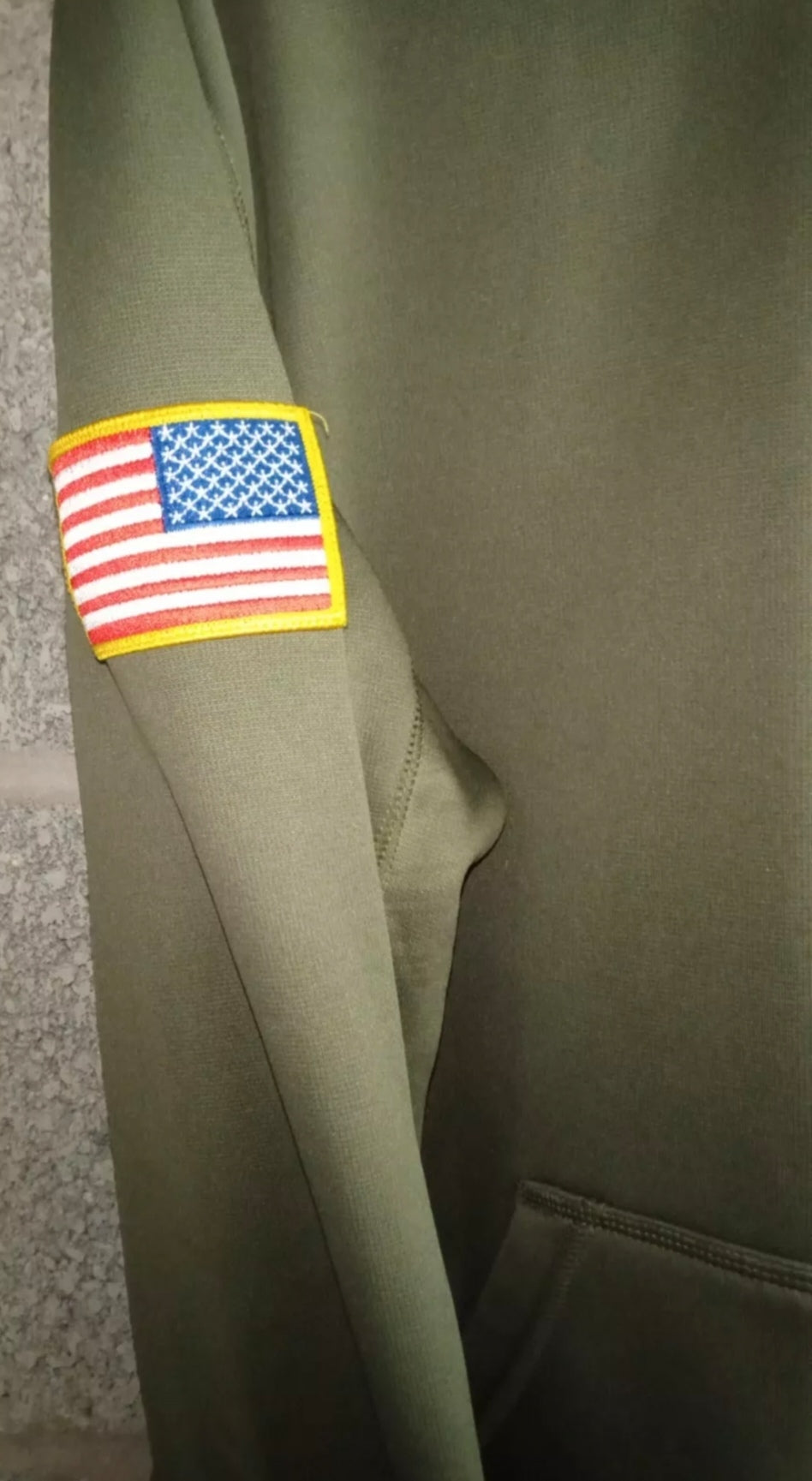 Nike Los Angeles Rams NFL Salute to Service pull over hoodie, camo green, size Small