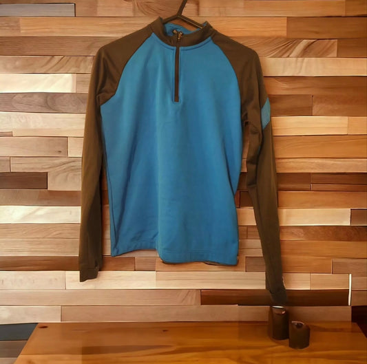 Youth Nike Long Sleeve 1/4 Zip Football Training Top, Blue, Size YS
