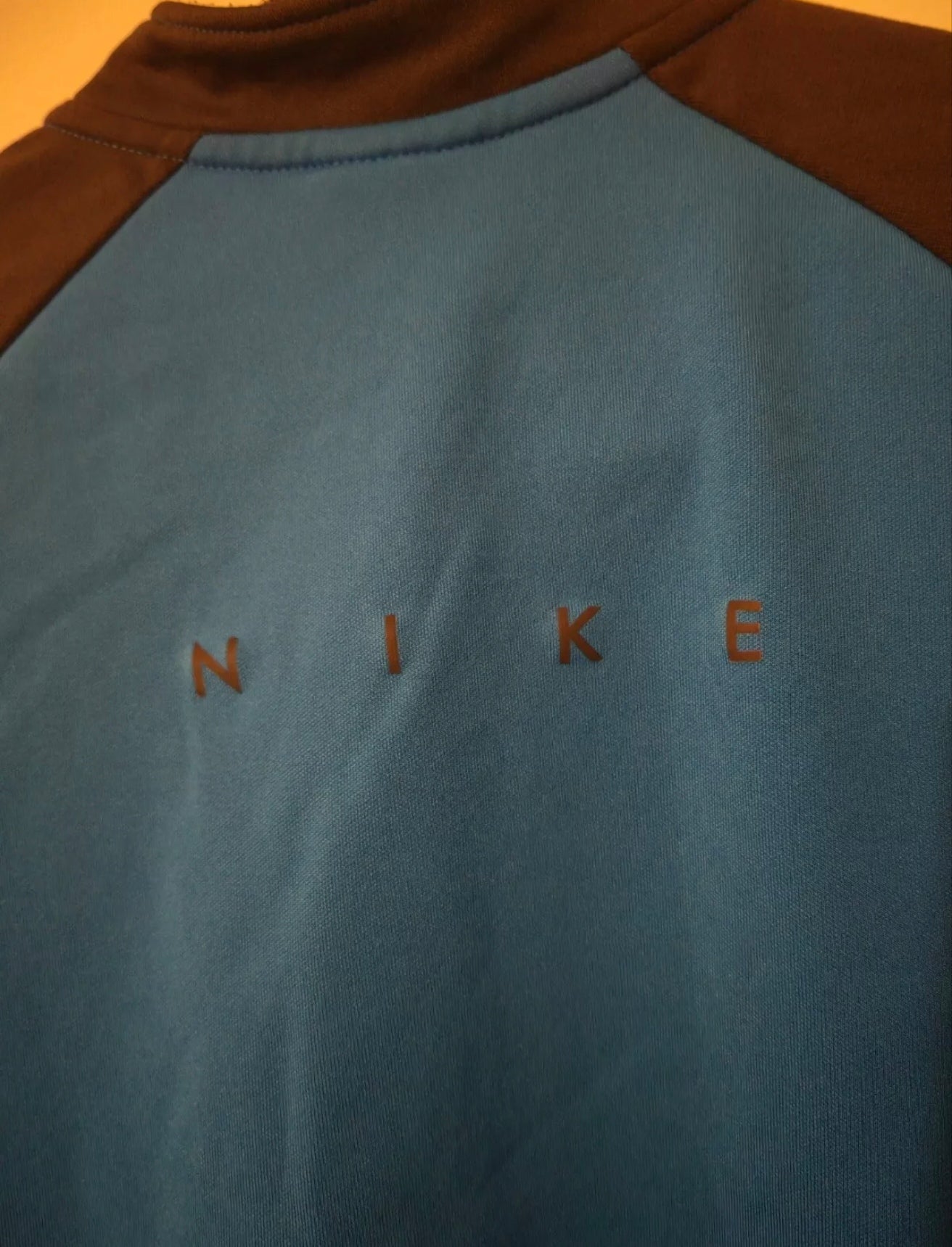 Youth Nike Long Sleeve 1/4 Zip Football Training Top, Blue, Size YS