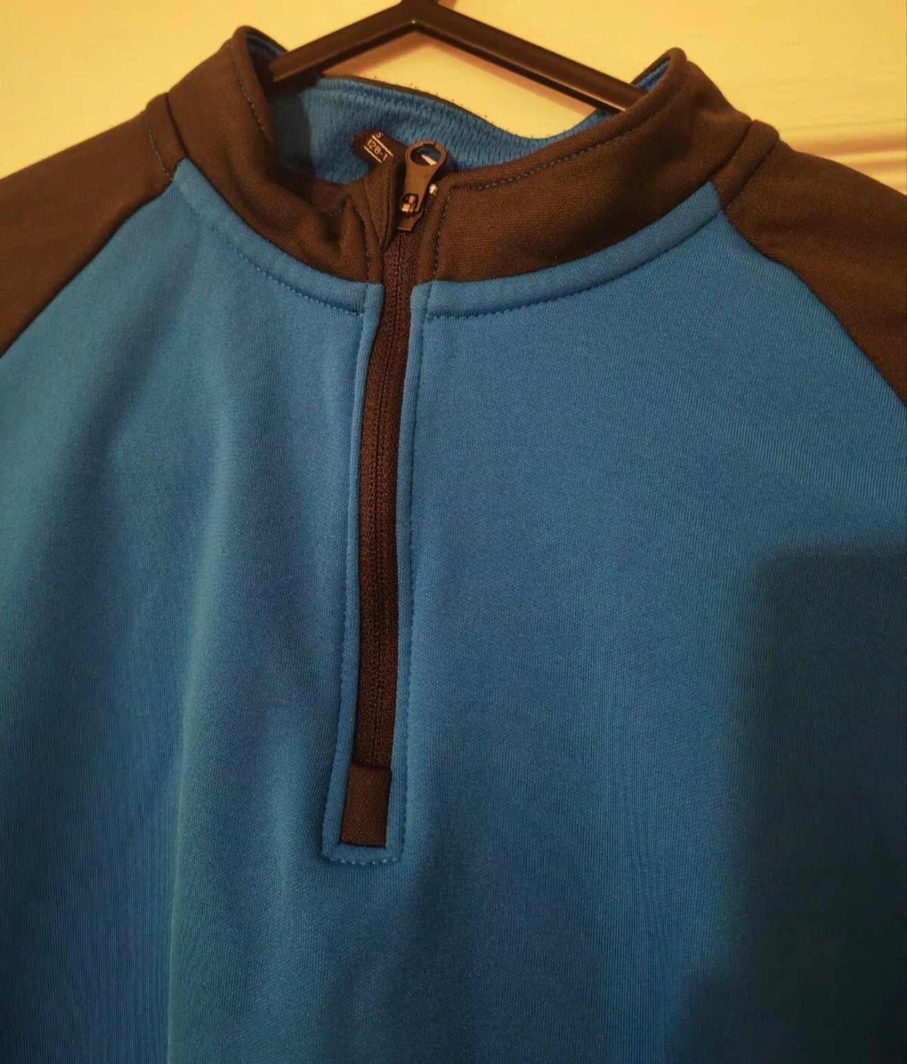 Youth Nike Long Sleeve 1/4 Zip Football Training Top, Blue, Size YS