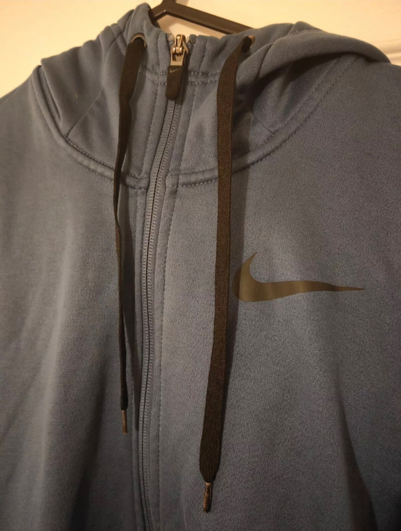 Nike Full Zip Hoodie, Blue, Size S