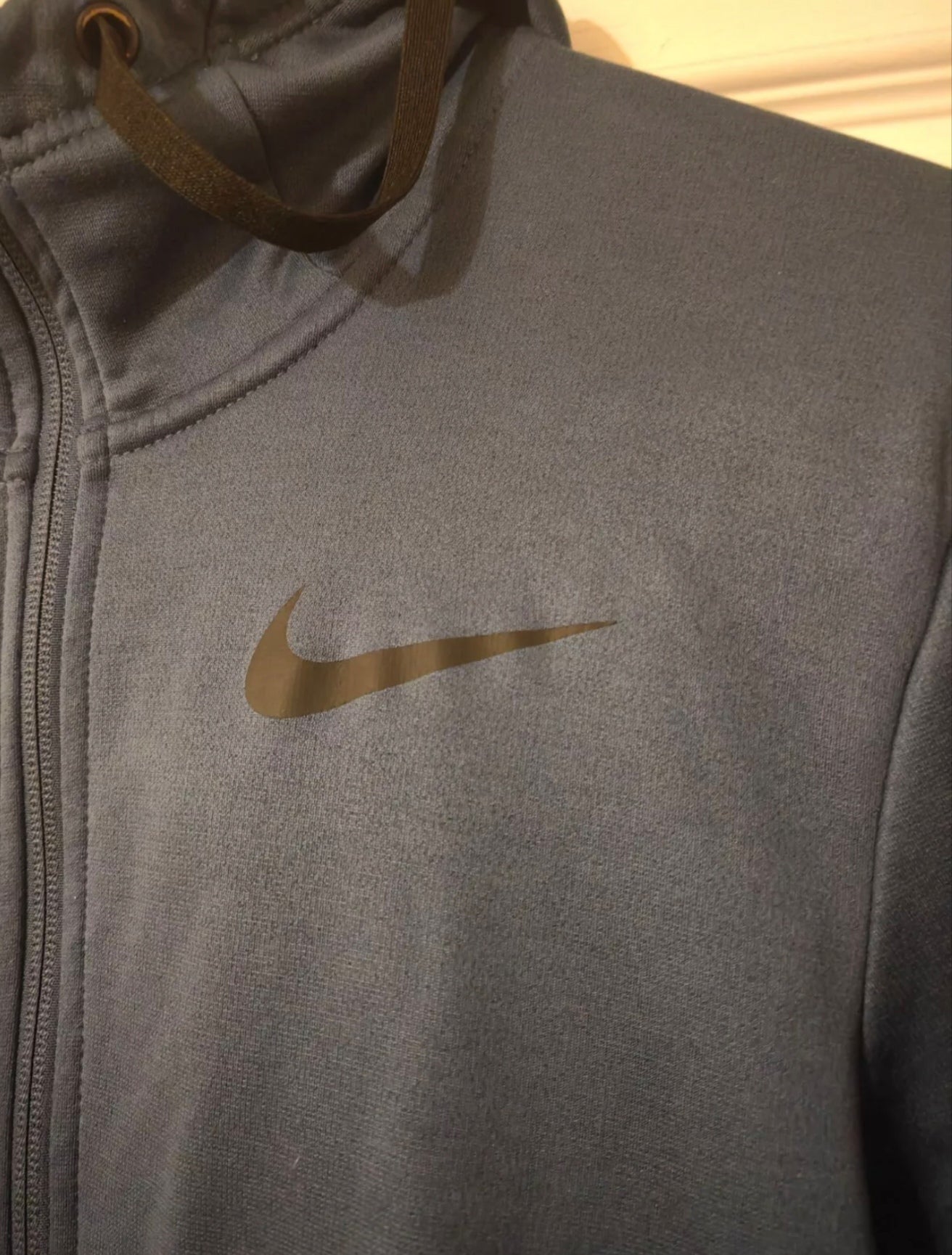 Nike Full Zip Hoodie, Blue, Size S