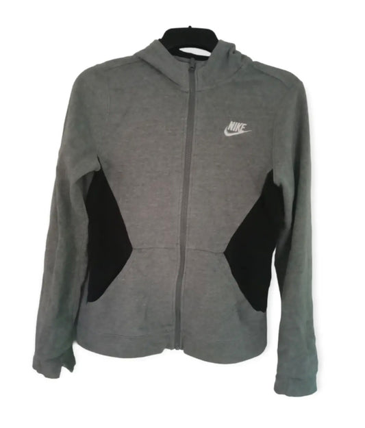 Youth Boys Nike full zip hoodie, grey, size YXL 13-15 years