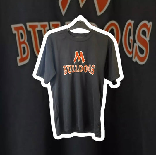 Augusta Sportswear Bulldogs Sports T Shirt, Black, Size Medium