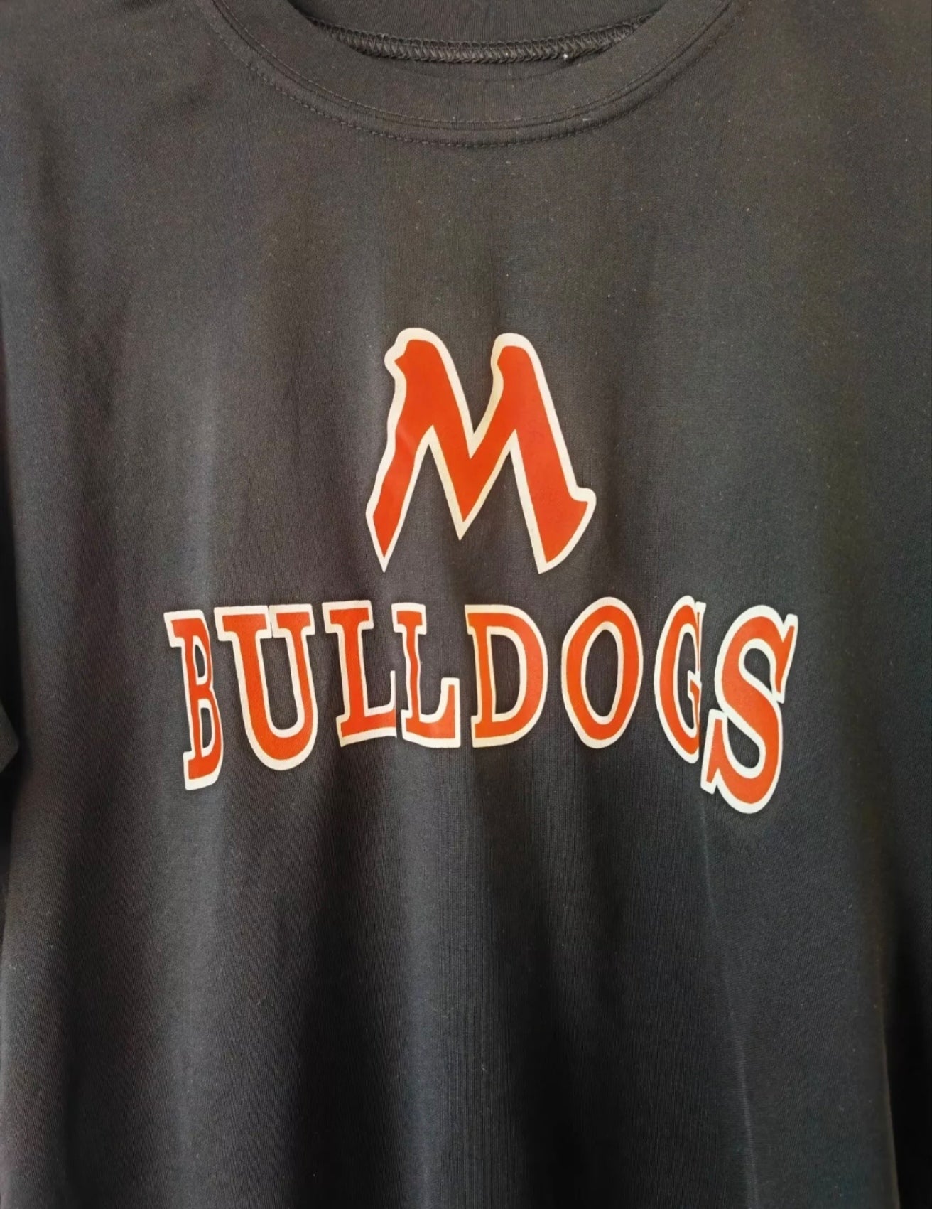 Augusta Sportswear Bulldogs Sports T Shirt, Black, Size Medium