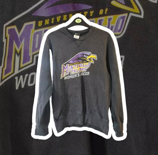 Nike University Of Montevallo Falcons Women's Soccer Sweatshirt, Black, Size XS