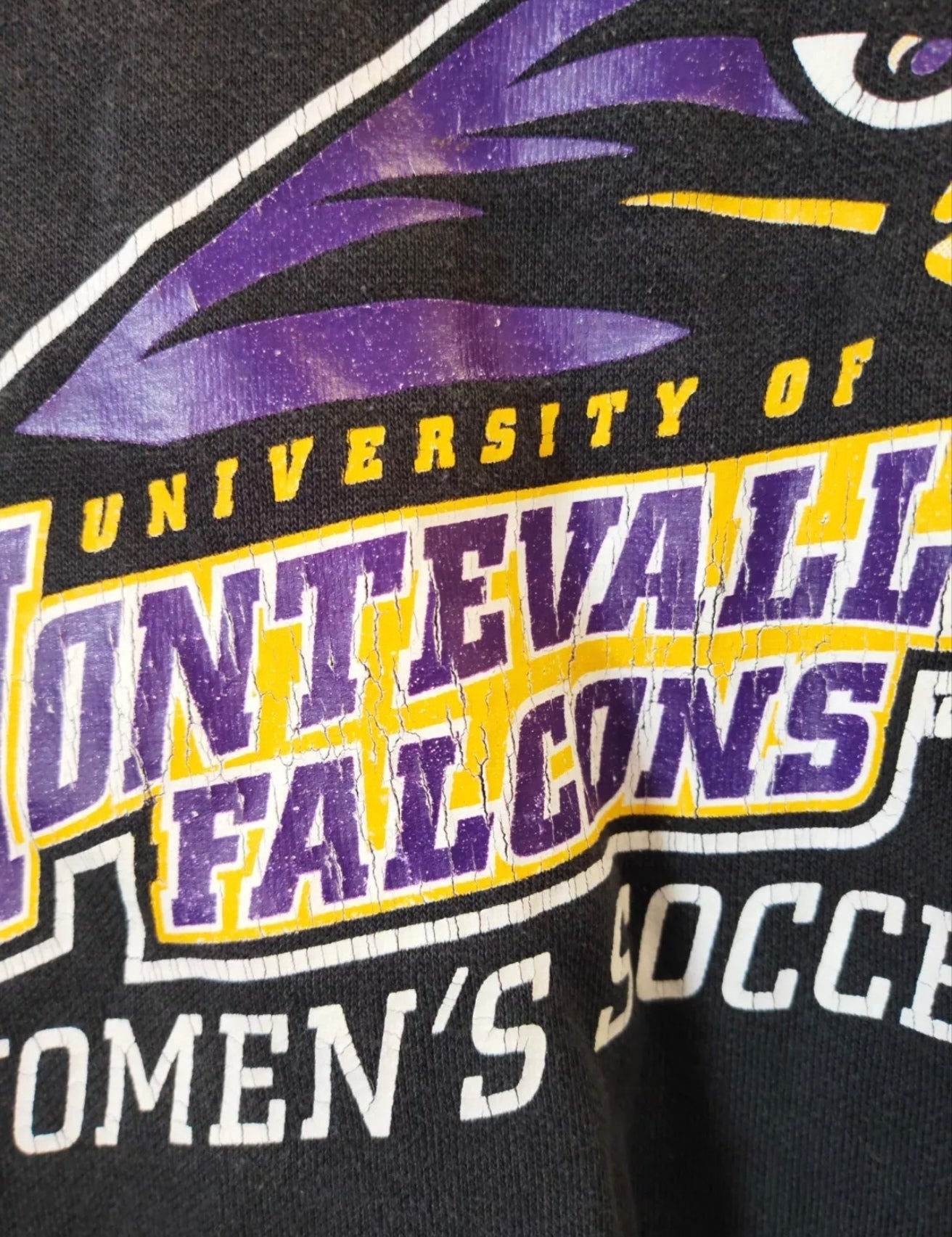 Nike University Of Montevallo Falcons Women's Soccer Sweatshirt, Black, Size XS