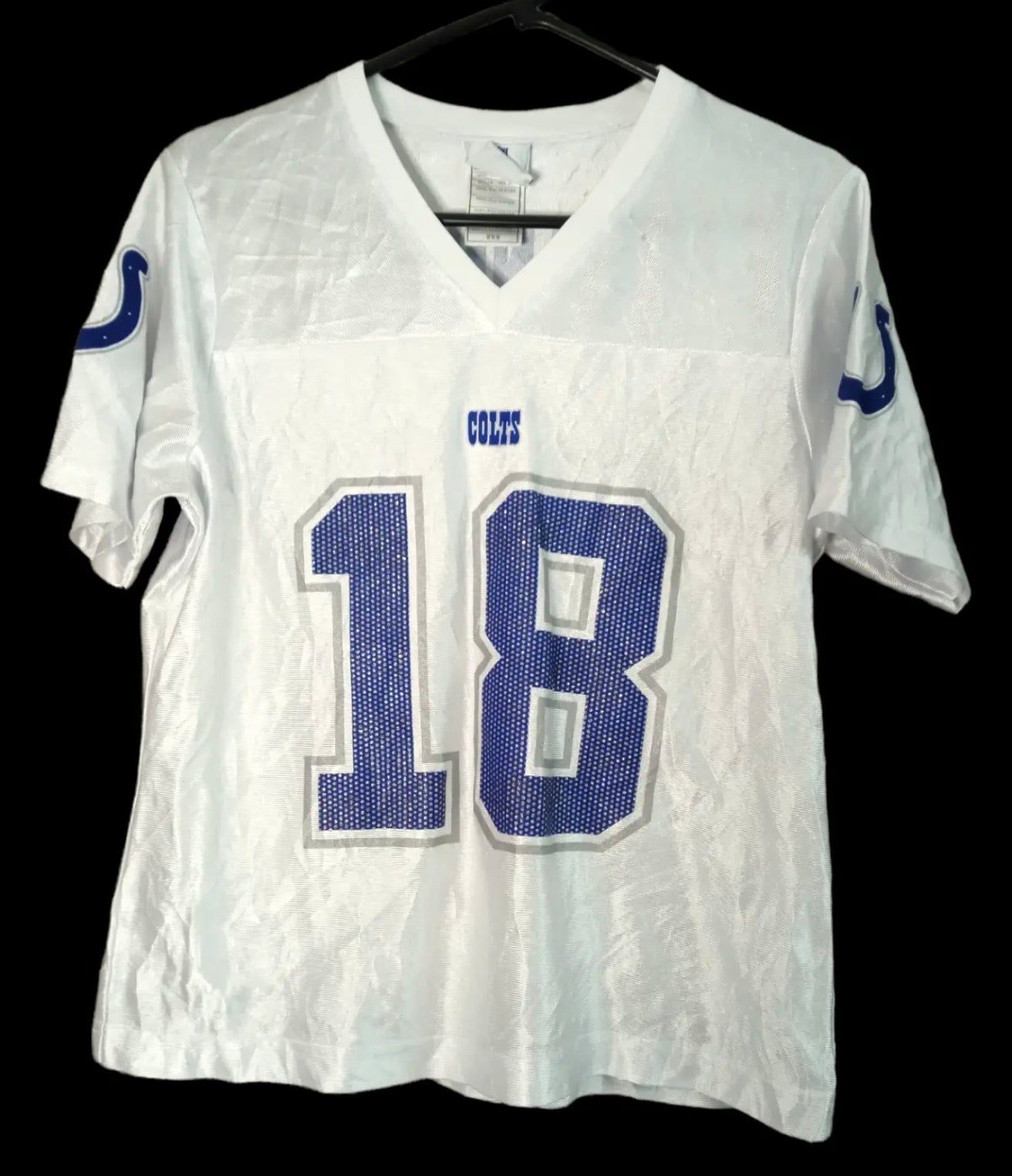 Women's NFL Indianapolis Colts jersey, #18 Manning, white, size Medium