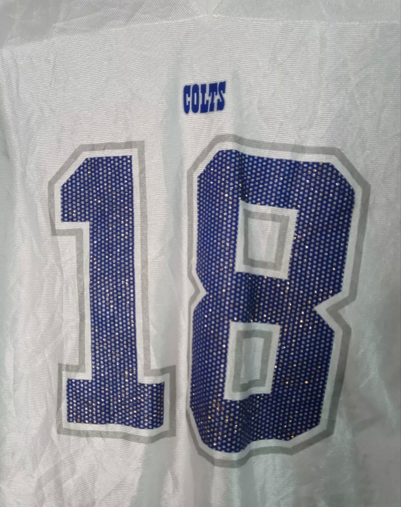 Women's NFL Indianapolis Colts jersey, #18 Manning, white, size Medium