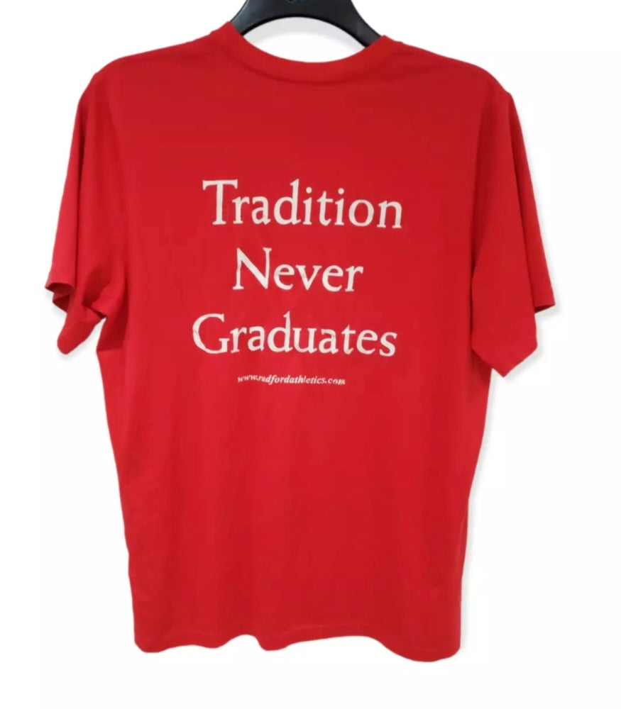 Nike Radford Highlanders NCAA t shirt, red, size Medium