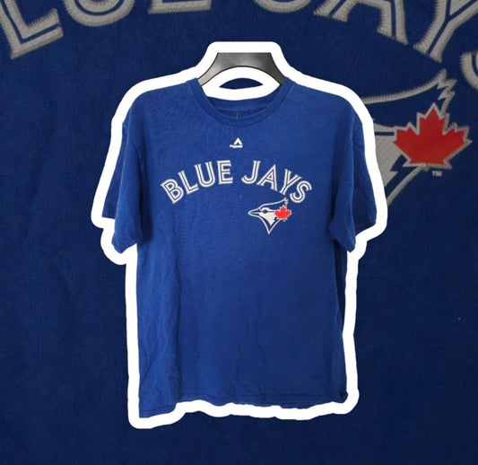 Majestic Toronto Blue Jays Player T Shirt, #2 Tulowitzki, Blue, Size Large